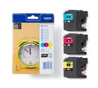 Brother LC125XLRBWBP cartouche d'encre 3 pièce(s) Original Cyan, Magenta, Jaune