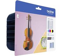 Brother LC127XLVALBP | Pack de 4 Cartouches d'encre couleur haute capacité | Noire / Cyan / Magenta / Jaune