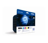 Brother - LC-1280XLVALBP - Pack de 4 cartouches d'encre produit d'origine - 2 400 pages noires - 1 200 pages couleur