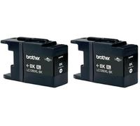 Brother LC1280XLBK | Cartouche d'encre Originale | Noir (Lot de 2)