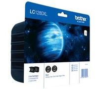 Brother LC1280XLBKBP2 - Pack de 2 - haute capacité - noir - original - blister - cartouche d'encre Noir G