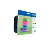 Brother LC221 Pack de 4 cartouches - 1 noire + 3 couleurs pour imprimante jet d'encre
