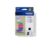 Brother LC221BK Cartouche d'Encre Originale Noire, Rendement 260 pages A4, Compatible MFC-J680DW, MFC-J480DW, DCP-J562DW, MFC-J880DW, Dimensions 25x90x115mm