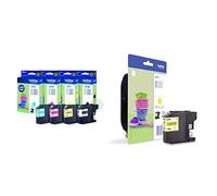 Brother LC221VALBP | Cartouche d'encre originale | Noir, Jaune, Cyan, Magenta & LC221Y Cartouche d'encre d'origine Jaune