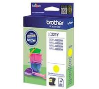 Brother LC221Y - Jaune - original - cartouche d'encre - pour Brother DCP-J562DW Jaune G