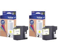 Brother LC223Y | Cartouche d'encre | Jaune (Lot de 2)