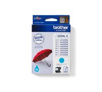 Brother LC225XLC Cartouche d'encre Originale Cyan - Rendement 1200 Pages - Compatibilité DCP-J4120DW, MFC-JxxxxDW Series - Dimensions 25x93x116mm
