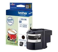Brother LC22UBK - XL - noir - original - cartouche d'encre - pour Brother DCP-J785DW, DCP-J785DWXL, MFC-J985DW