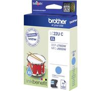 Brother LC22UC Cartouche d'Encre Original compatible avec Imprimates Brother DCP-J785DW, MFC-J985DW Cyan, Rendement élevé (XL)