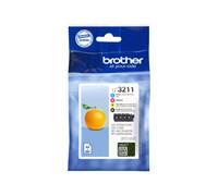 Brother LC3211 Value Pack - pack de 4 - noir, jaune, cyan, magenta cartouche d'encre - 200 Pages - LC3211VAL