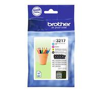 Brother LC3217C/LC3217M/LC3217Y/LC3217BK Lot de cartouches jet d'encre, rendement standard, fournitures d'origine Brother cyan/magenta/jaune/noir 1 taille unique Noir/cyan/magenta/jaune.