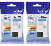 Brother LC3219XLC | Cartouche d'encre Originale | Cyan XL (Lot de 2)