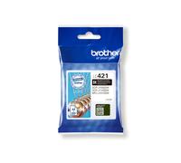 Brother LC421BK Cartouche d'encre noire originale - Rendement 200 pages - Compatibilité DCP-J1050DW, DCP-J1140DW, MFC-J1010DW - Dimensions 20x70x85mm