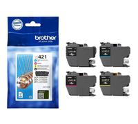 Brother LC421VAL Cartouche d'encre originale - Pack de 4 (Noir, Cyan, Magenta, Jaune)