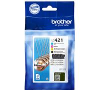 Brother LC421VAL - Pack de 4 cartouches d'encre originales