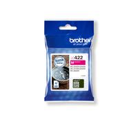 Brother LC422M Cartouche d'Encre Magenta Originale, Rendement 550 Pages, Compatibilité MFC-J5340DW/J6940DW, Dimensions 22x88x115mm, Poids 35g