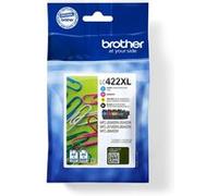 Brother LC422XL Multipack - Pack de 4 - à rendement élevé - noir, cyan, magenta, jaune - original - cartouche d'encre - pour Brother MFC-J5345DW G