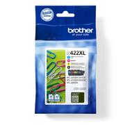 BROTHER LC422XLVAL Pack 4 cartouches (Noir, Cyan, Jaune, Magenta)