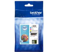 Brother LC424VAL - Pack de 4 cartouches d'encre transparentes