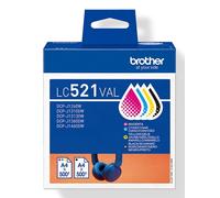 Brother LC-521VAL - 4 couleurs - Cartouche d'encre - Multipack