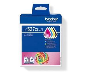 Brother LC527XL Value Pack - Pack de 4 - à rendement élevé - cartouche d'encre - pour Brother MFC-J4350DW, MFC-J4550DW - LC527XLVAL
