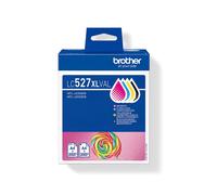 Brother LC527XLVAL - Pack de 4 cartouches d'encre originales pigmentées (Noir 3000 pages, Cyan/Magenta/Jaune 2000 pages) pour MFC-J4350DW/J4550DW