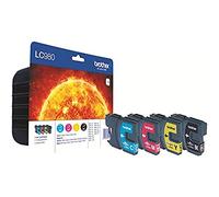 Brother LC980 Cartouche d'encre Noir, Cyan, Magenta, Jaune