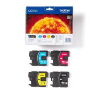 Brother LC980VALBP - Pack de 4 - noir, jaune, cyan, magenta - original - blister - cartouche d'encre