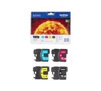 Brother LC980VALBP - pack de 4 - noir, jaune, cyan, magenta - originale - cartouche d'encre