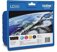Brother LC985 Value Pack Cartouche d'encre noire/cyan/magenta/jaune LC985VALBP (
