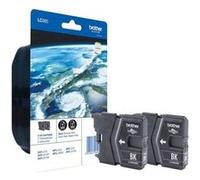 Brother LC985BKBP - Pack de 2 - noir - original - blister - cartouche d'encre - pour Brother DCP-J140W, DCP-J315W, DCP-J515W, MFC-J410, MFC-J415W Noir G