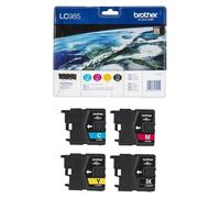 Brother LC985VALBP - Pack de 4 - noir, jaune, cyan, magenta - original - blister - cartouche d'encre