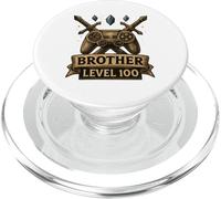 Brother Level Up Fantasy RPG Crest Inspiré Art Graphique Epic PopSockets PopGrip pour MagSafe