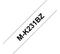 Brother M-K231BZ - Noir sur blanc - Rouleau (1,2 cm x 8 m) 1 cassette(s) bande d'étiquettes - pour P-Touch PT-55, PT-65, PT-75, PT-80, PT-85, PT-90, PT-BB4, PT-M95