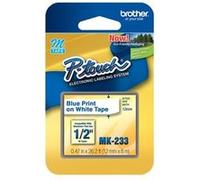 Brother MK233 - Bande non plastifiée - bleu sur blanc - Rouleau (1,2 cm x 8 m) 1 rouleau(x) - pour P-Touch PT-100, PT-110, PT-65, PT-70, PT-80, PT-85