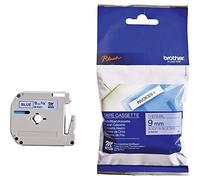 Brother Cassette de ruban MK521BZ 9 mm Noir sur bleu 8 m