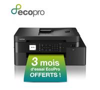 Brother - MFC-J4350DW - Imprimante multifonction 4-en-1 jet d'encre A4 recto-verso avec consommables haute capacité Wi-Fi et Wi-Fi direct