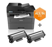 Brother MFC-L2827DWXL - Imprimante Multifonction Laser 4-en-1 Monochrome A4. Eligible au Forfait d'encre et de Toner EcoPro.