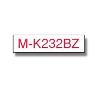 Brother MK232 - Rouge sur blanc - Rouleau (1,2 cm x 8 m) 1 cassette(s) bande non plastifiée - pour Brother PT-45; P-Touch PT-100, PT-110, PT-45, PT-55, PT-65, PT-70, PT-80, PT-85, PT-90