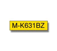 Brother MK-631BZ DirectLabel Noir Sur Jaune 12Mm X 8M Pour P-Touch M 9-12Mm