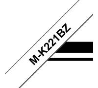 Brother MK221BZ Ruban adhésif générique non laminé - Texte noir sur fond blanc - Largeur 9 mm x 8 mètres
