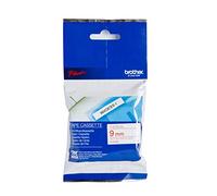 Brother MK222BZ | Cassette de Ruban | 9 mm | Rouge sur Blanc | 8M