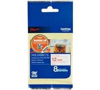 Brother MK232 - Rouge sur blanc - Rouleau (1,2 cm x 8 m) 1 cassette(s) bande non plastifiée - pour Brother PT-45; P-Touch PT-100, PT-110, PT-45, PT-55, PT-65, PT-70, PT-80, PT-85, PT-90 G