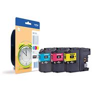 Brother Multipack Jet d'encre HC Cyan/Magenta/Jaune LC125XLRBWBP, Noir