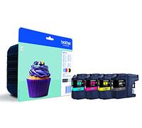 BROTHER - Multipack LC123 4 Cartouches jet d'encre Brother LC123C, LC123M, LC123Y, LC123BK, NOIR