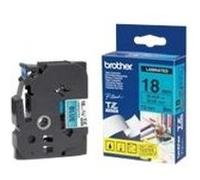 Brother - Noir, bleu - rouleau (1,8 cm x 8 m) 1 cassette(s) ruban laminé - pour P-Touch PT-1650, 18, 1830, 1880, 1950, 1960, 2100, 2110, 2430, 2700, 2710, 3600, 9800 G