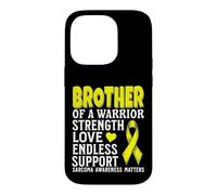 Brother of a Warrior Sarcoma Cancer Awareness Products Coque pour iPhone 14 Pro