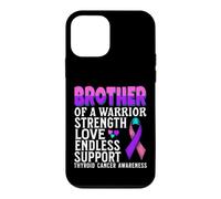 Brother of a Warrior Thyroid Cancer Gifts Family Matching Coque pour iPhone 12 Mini