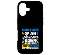 Brother of an Awesome Down Syndrome Super-Hero Down Syndrome Coque pour iPhone 17
