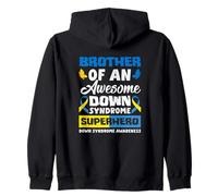 Brother of an Awesome Down Syndrome Super-Hero Down Syndrome Sweat à Capuche